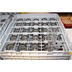 7 TRAYS WITH CONTENTS ON DOLLY: WIDE MOUTH BEER