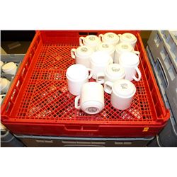 12 TRAYS WITH CONTENTS ON DOLLY: ASSORTED COFFEE