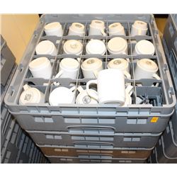 10 TRAYS WITH CONTENTS ON DOLLY: ASSORTED COFFEE