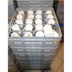 8 TRAYS WITH CONTENTS ON DOLLY: ASSORTED COFFEE