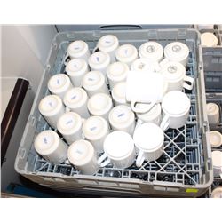 5 TRAYS WITH CONTENTS ON DOLLY: ASSORTED COFFEE