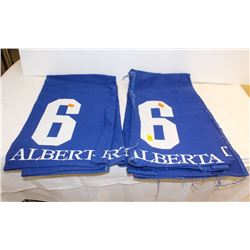 GROUP OF 3 NUMBERED HORSE BLANKET: #6