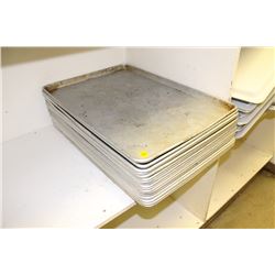 LOT OF 17 ALUMINUM FULL SIZE BAKING SHEETS