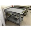 Image 1 : 2 TIER PLASTIC SERVICE CART ON CASTORS