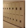 Image 1 : LIGHT BEIGE BANK OF 14 HALF SIZE  LOCKERS