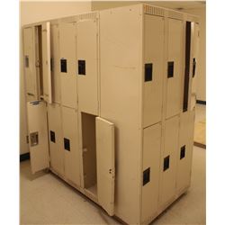 POD BANK OF 26 HALF SIZE  LOCKERS
