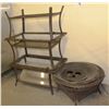 Image 1 : 3 OUTDOOR WICKER COFFEE TABLES & FIREPIT