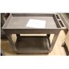 Image 1 : RUBBERMAID 2-TIER SERVICE CART ON CASTORS-GREY