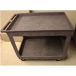 RUBBERMAID 2-TIER SERVICE CART ON CASTORS