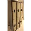 Image 1 : GROUP OF 6 HALF-SIZE LOCKERS