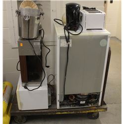 CONTENTS OF STAFF ROOM W/ HEAVY-DUTY SHOP CART