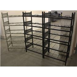 3 COMMERCIAL SODA FOUNTAIN CANNISTER STORAGE RACKS