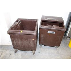2 COMMERCIAL CAMBRO MOBILE INSULATED ICE TRANSPORT