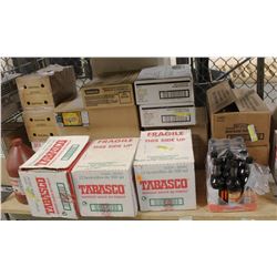 SHELF OF ASSORTED FOOD PRODUCTS