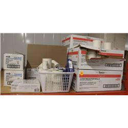 LARGE LOT OF CASH REGISTER PAPER ROLLS