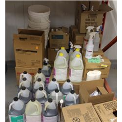 PALLET OF ASSORTED INDUSTRIAL CLEANING SUPPLIES