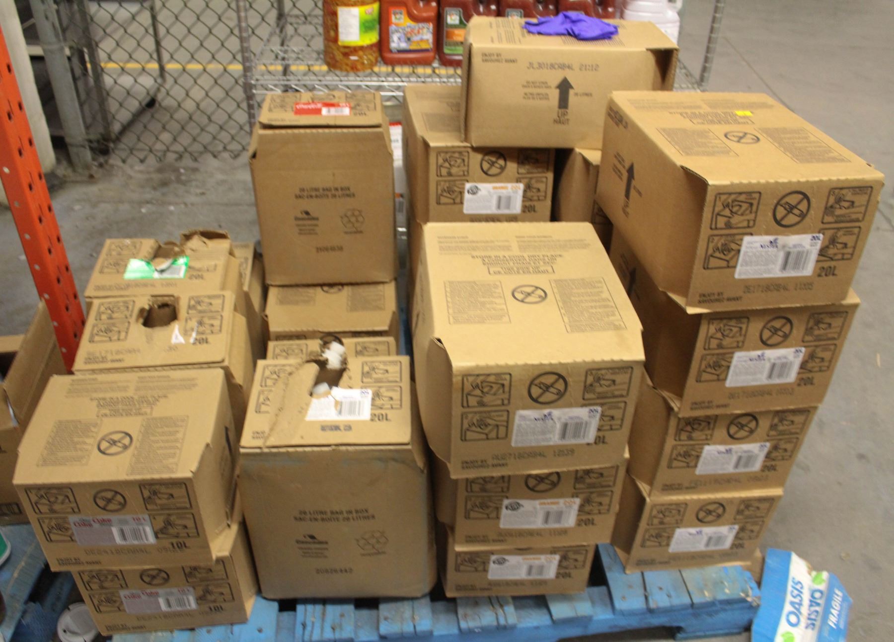 20 BOXES OF BAG IN THE BOX SYRUP