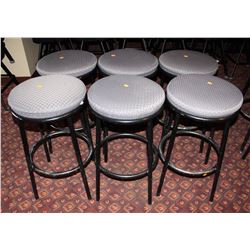 GROUP OF 6 BAR STOOLS