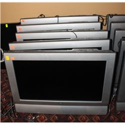 GROUP OF FIVE 26" LIQUID CRYSTAL TV