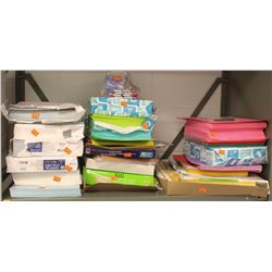 SHELF OF 10 ASSORTED REAMS OF PAPER