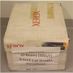 10 REAMS OF 8.5" X 14" STRAIGHT PRE-COLLATED