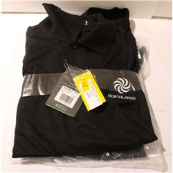 2 NEW MEN'S XL ON-TOUR MORENO POLOS-BLACK