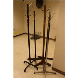 5 ASSORTED COAT TREES