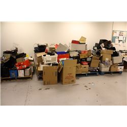 4 PALLETS OF ASSORTED OFFICE CONTENTS
