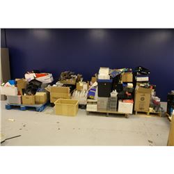 4 PALLETS OF ASSORTED OFFICE CONTENTS