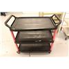 Image 1 : BLACK & PINK RUBBERMAID 3 TIER CART