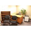 Image 1 : " L " SHAPED DESK W/ OFFICE CHAIR, FILING CABINET,