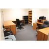 Image 1 : 2 " L" SHAPED DESKS W/ 2 OFFICE CHAIR, 1 W/ DESK