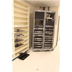 DOUBLE SERVER RACKS ON WHEELS W/