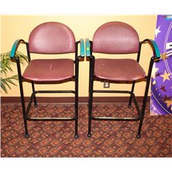 2 BAR HEIGHT CHAIRS
