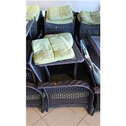 WICKER PATIO FURNITURE, LOVESEAT, 2 CHAIRS