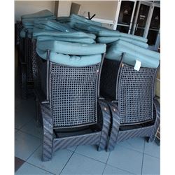 16 METAL WICKER PATIO SIDE CHAIRS