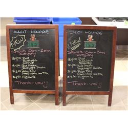 TWO FOLDING A-FRAME ALEXANDER KEITH ADVERTISING