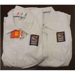 2 NEW X-LARGE K-DAYS CINCH SHIRTS - WHITE