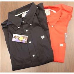 2 NEW LARGE K-DAYS CINCH SHIRTS ( 1 RED & 1 BLACK)