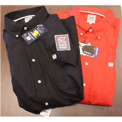 2 NEW LARGE K-DAYS CINCH SHIRTS ( 1 RED & 1 BLACK)