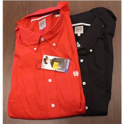 2 NEW LARGE K-DAYS CINCH SHIRTS ( 1 RED & 1 BLACK)