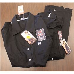 2 NEW WOMEN'S MEDIUM K-DAY CINCH SHIRTS BLACK