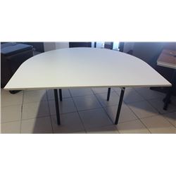 HALF OVAL FOLDING LEG TABLE
