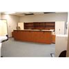 Image 1 : OFFICE RECEPTION DESK,CHAIRS & LARGE BACK DESK W/