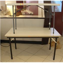 LOT OF 2 FOLDING TABLES