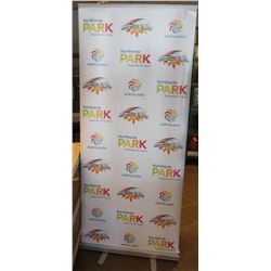FLOOR STANDING POP UP ADVERTISING DISPLAY ROLL UP