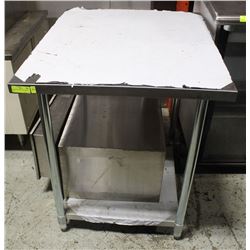 STAINLESS WORK TABLE 30"X36" NEW