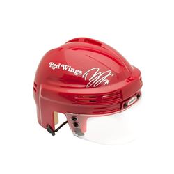 Dylan Larkin Signed Red Wings Mini Helmet (UDA COA)