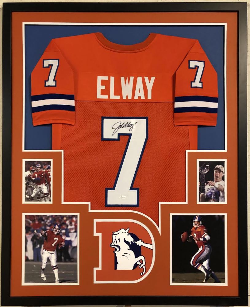 signed elway jersey