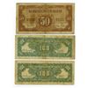 Image 2 : Farmers Bank of China 1942 Issue Banknote Trio.
